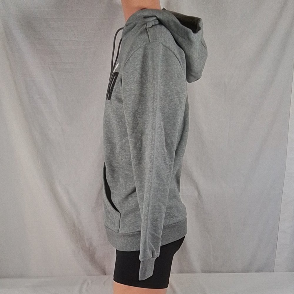 Men's Puma Layered Graphic Hoodie Medium Gray Heather Charcoal Sz: Small - NWT - Picture 4 of 4